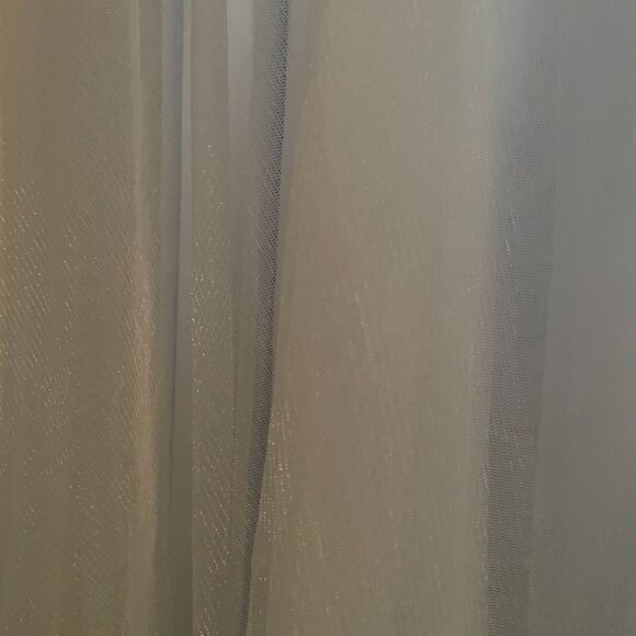 Blonde Nights, Size 0, Baby Blue, Sequin, Sheer Waist, Tully Corset Prom Gown. - Picture 6 of 13